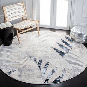 Safavieh Round Abstract Marvin Lagoon Rug